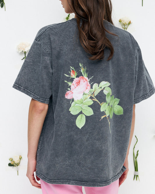 Футболка 'La vie en rose' із принтом троянди